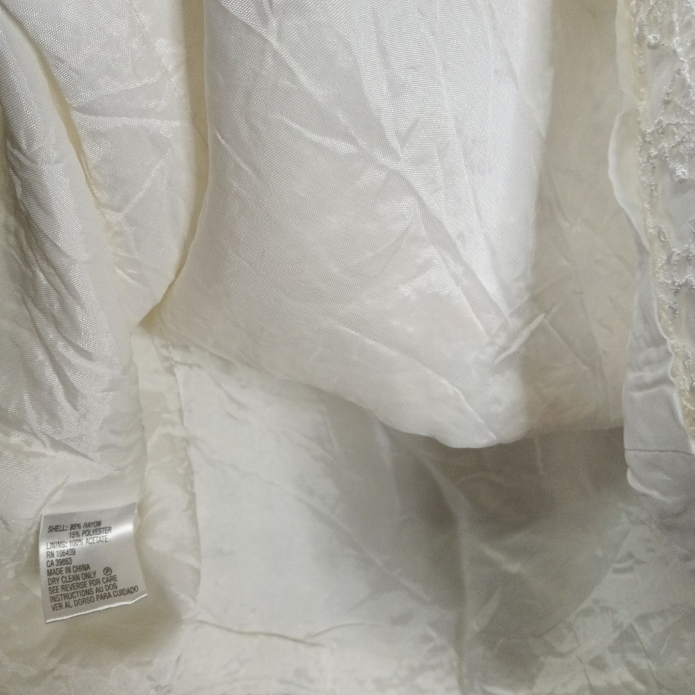 Tahari Arthur Levine Lace Tank Top White Size 16 - Picture 4 of 10